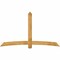 Ekena Millwork Bellingham Rough Sawn Timber Gable Bracket, Western Red Cedar, 96"W x 56"H x 2"D x 6"F, 14/12 Pitch GBW096X56X0206BEL00RWR - alternate 1